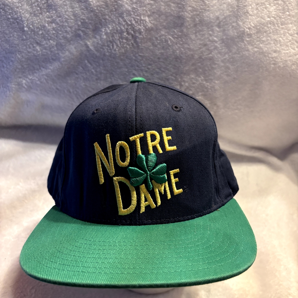 Adidas Notre Dame Hat - Black and Green